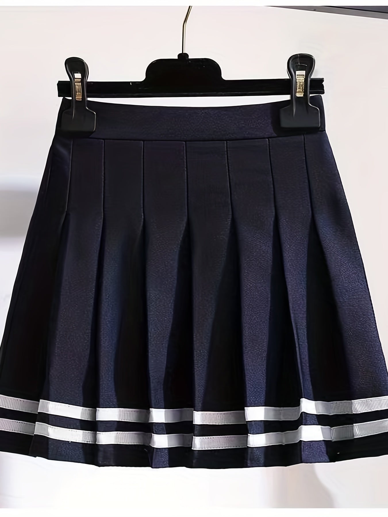 Youth Girls' High Waist Pleated Skirt School Uniform Short Skirt
