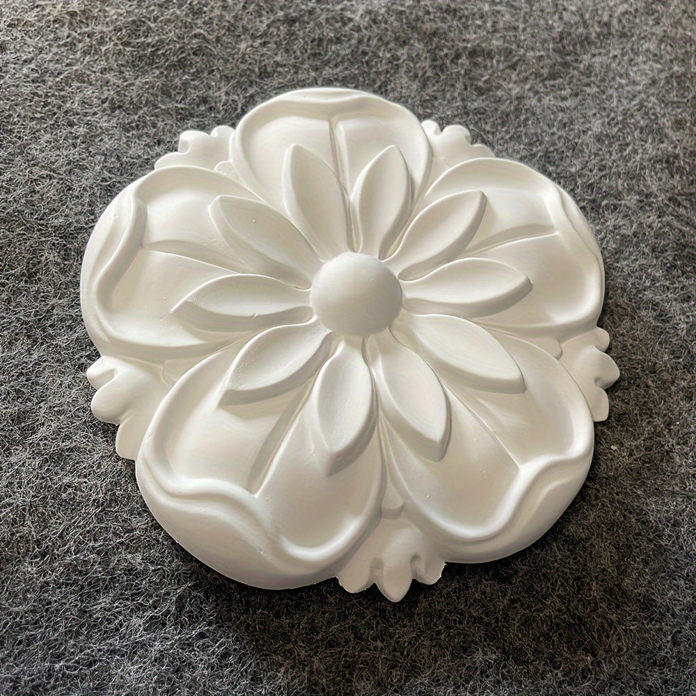 Plaster Carving Decals PU Hollow Finely Carved Wall Stickers