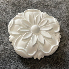 Plaster Carving Decals PU Hollow Finely Carved Wall Stickers