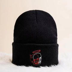 Skull Embroidered Beanie Unisex Hat For Men And Women Year Presents