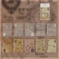 30 Sheets Vintage Letter Collage DIY Paper Pack