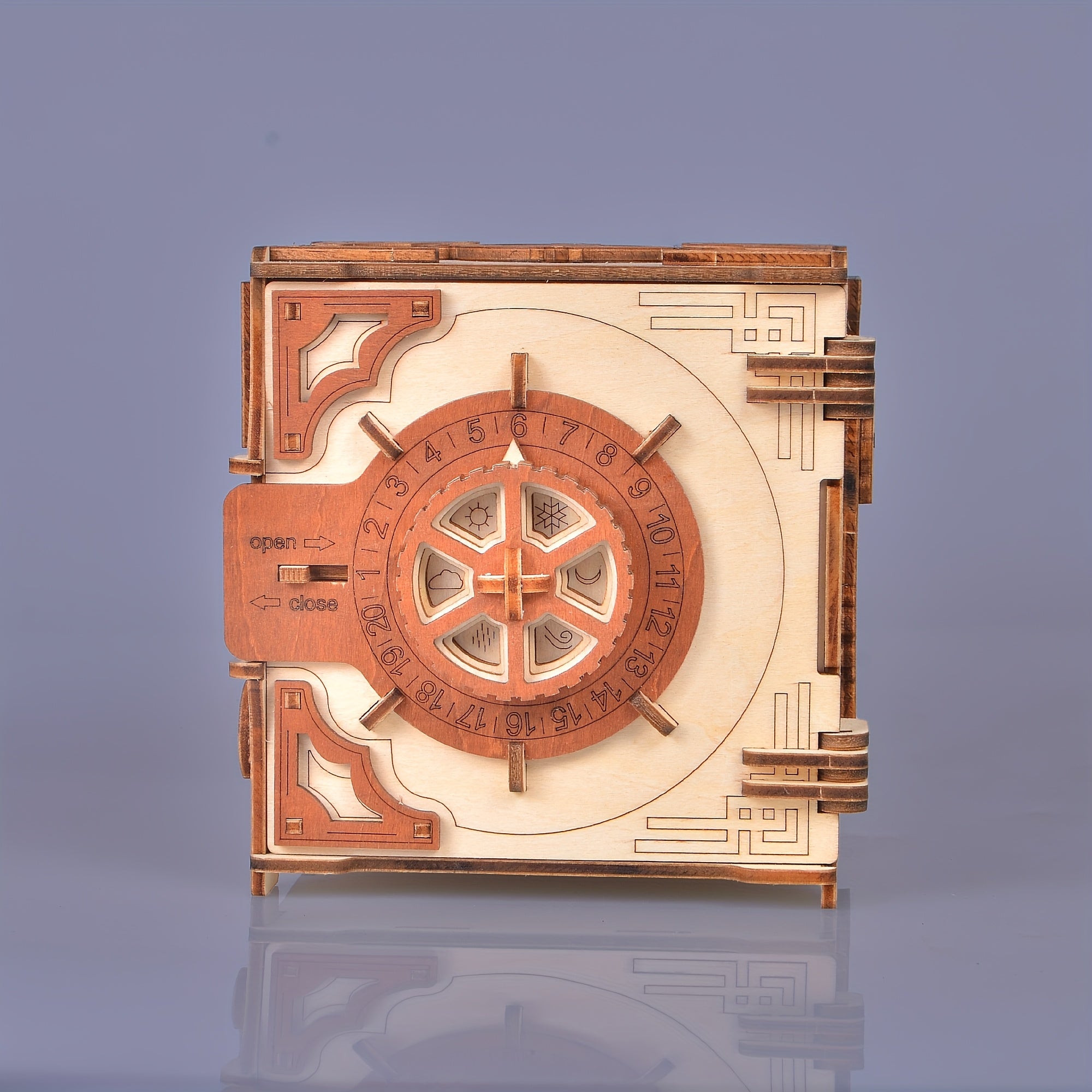 3D Wooden Puzzle Mechanical Password Safe Jewelry Box
