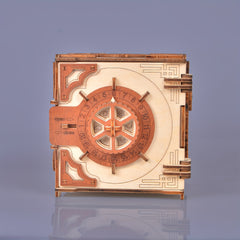 3D Wooden Puzzle Mechanical Password Safe Jewelry Box