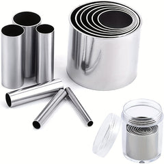 12 PCS Mini Circle Die Cutting Set Stainless Steel Clay Cutter Crafts