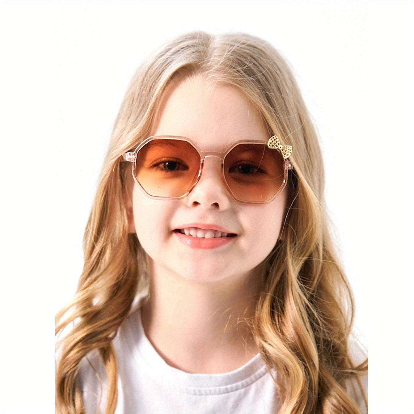 Girls Sweet Bowknot Sunglasses UV Protection Sunshade