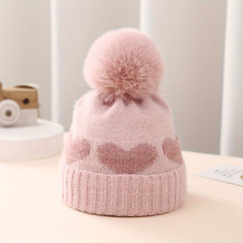 Thick Warm Toddler Knit Beanies Hat For Girls Boys Winter