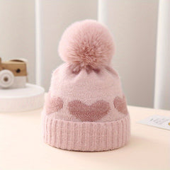 Thick Warm Toddler Knit Beanies Hat For Girls Boys Winter
