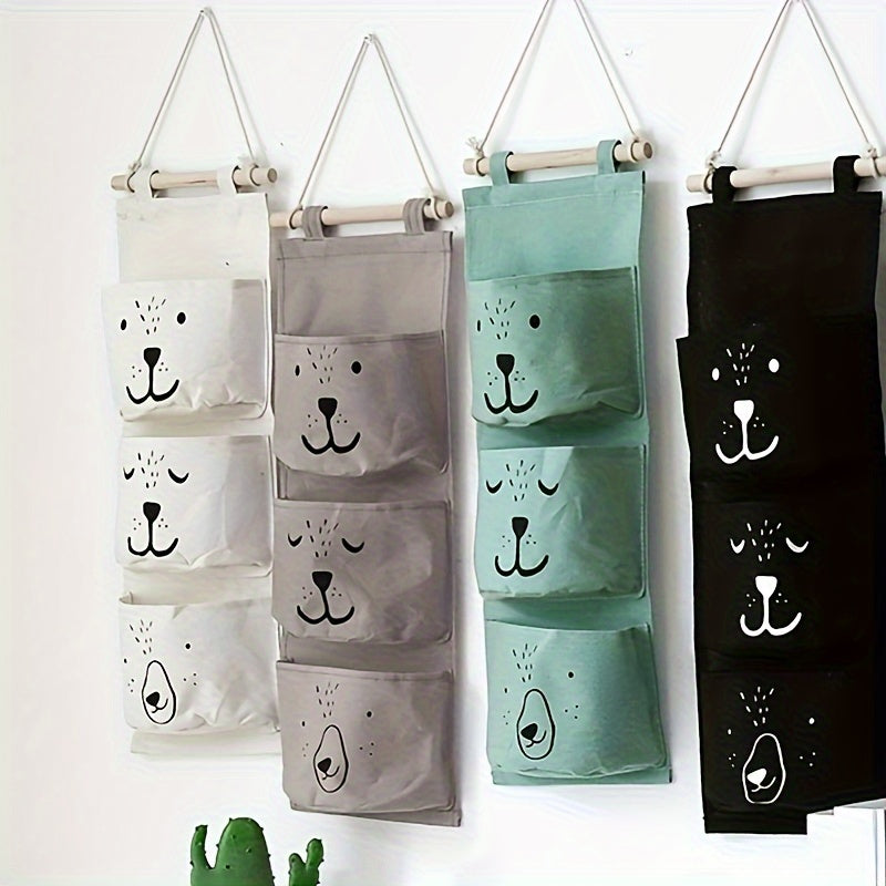 Over The Door Storage Hanging Fabric Bag Bedside Wall Hanging Storage Bag