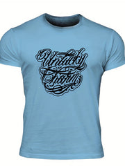 Men's Unlucky Charm Print T-shirt for Summer Outdoor