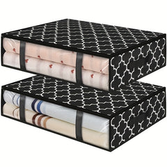 Underbed Storage Box Lightweight Zipper Organzier Clothes Container