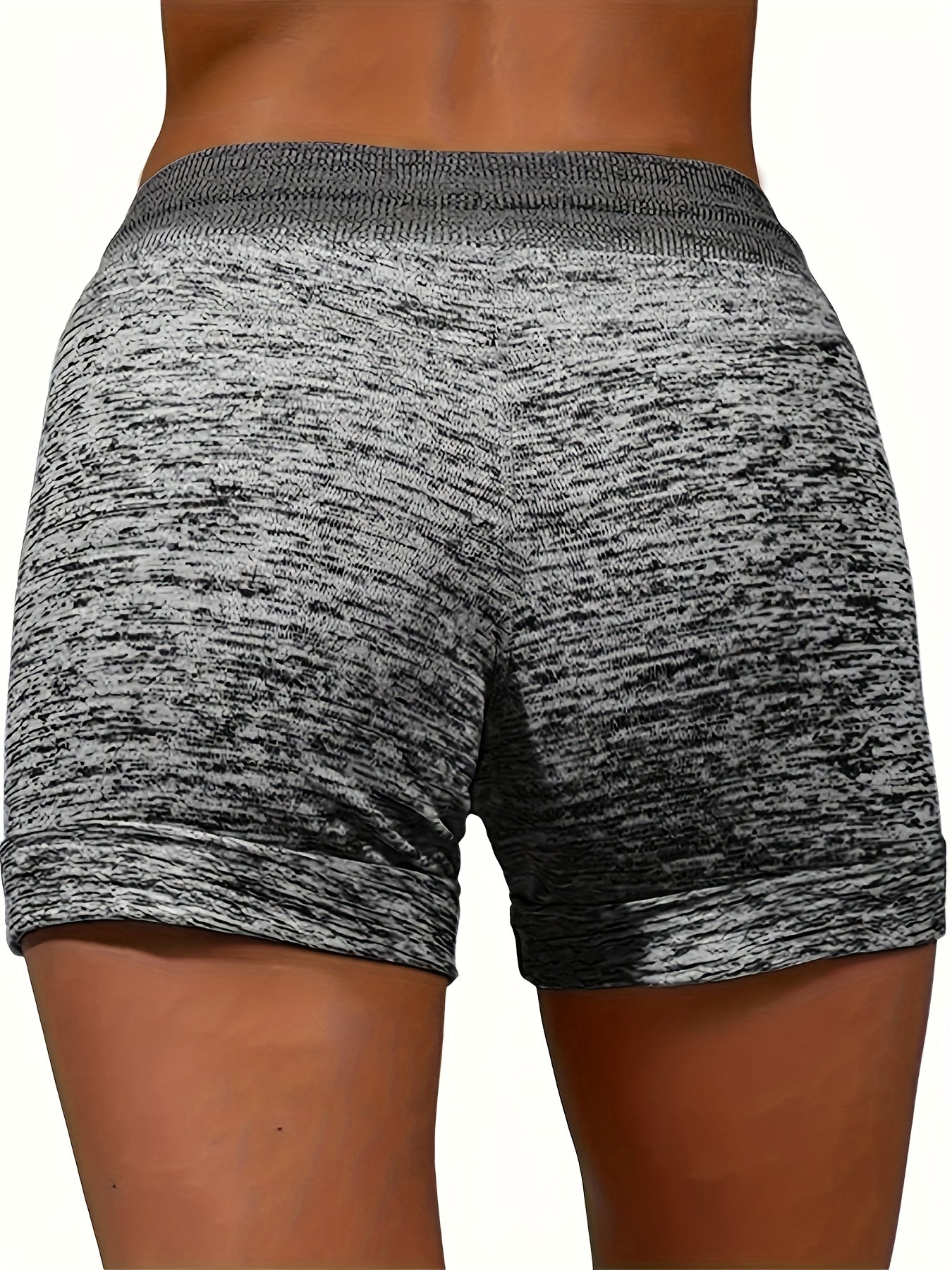 Graphic Drawstring Shorts Dual Pockets Casual Style