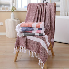 Cotton Oversized Beach Towel Quick Drying Absorbent Travel Bath Towel