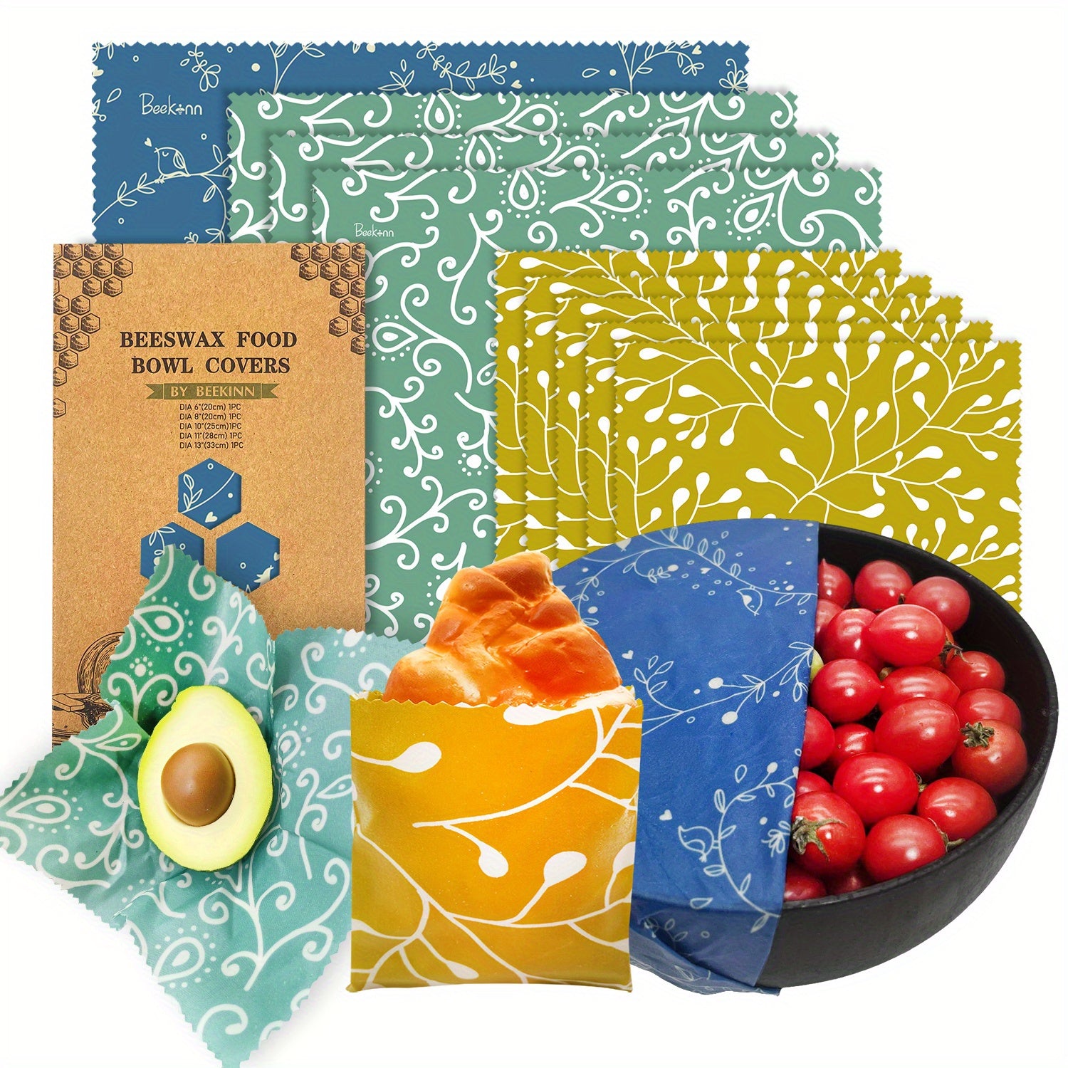 Organic Beeswax Wraps Sustainable Zero Waste Food Storage