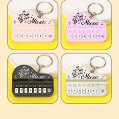 Mini Electronic Piano Keychain Pendant Music Toy Gift