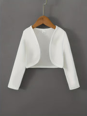 Stylish Open Front Crop Jacket for Women