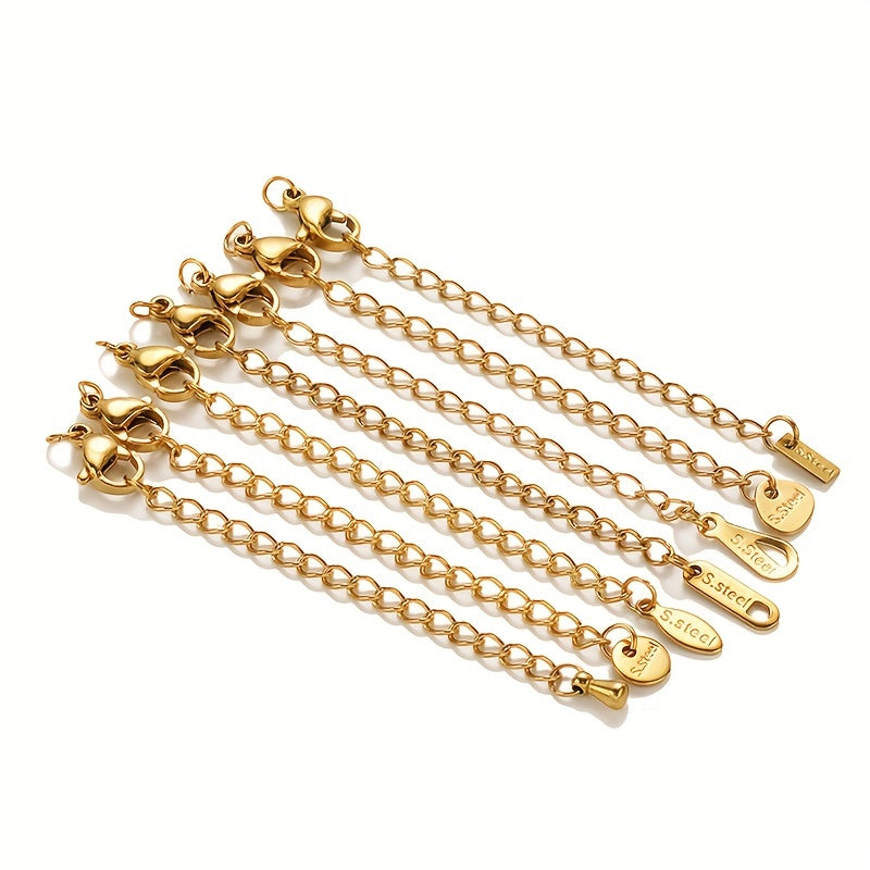 Stainless Steel Chain w/ Dangle Pendants Bracelet Necklace Tail Chain