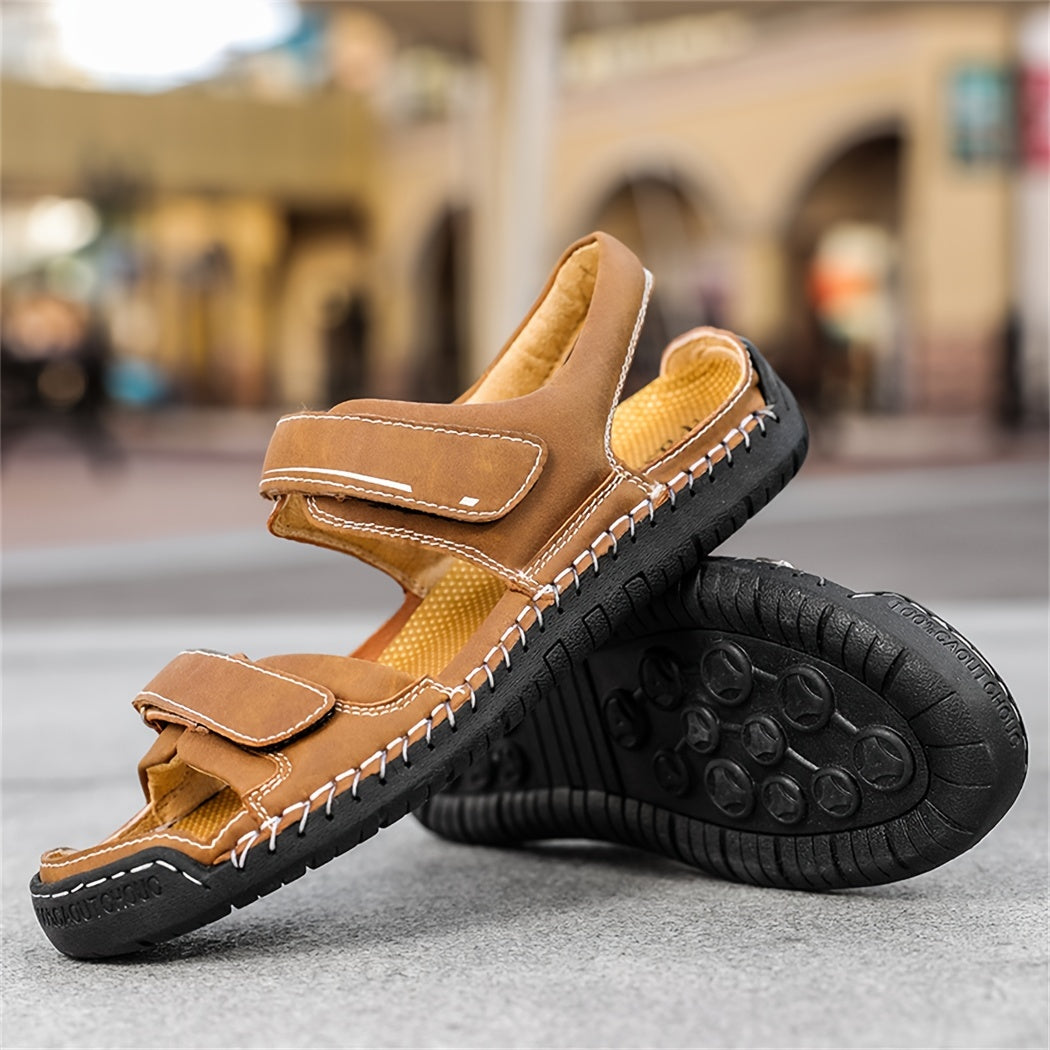 SENBURNY Men's Summer Stitching Sandals Durable Non Slip Comfy Lightweight
