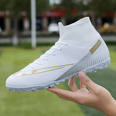 Men's High Top Non Slip AG Football Cleat Professional Soccer Cleats