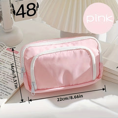 Large Capacity Pencil Case Handheld Stationery Bag