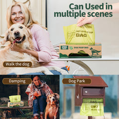 200-500 Dog Poop Bags Durable Leak-Proof Scented Pet Waste Bags