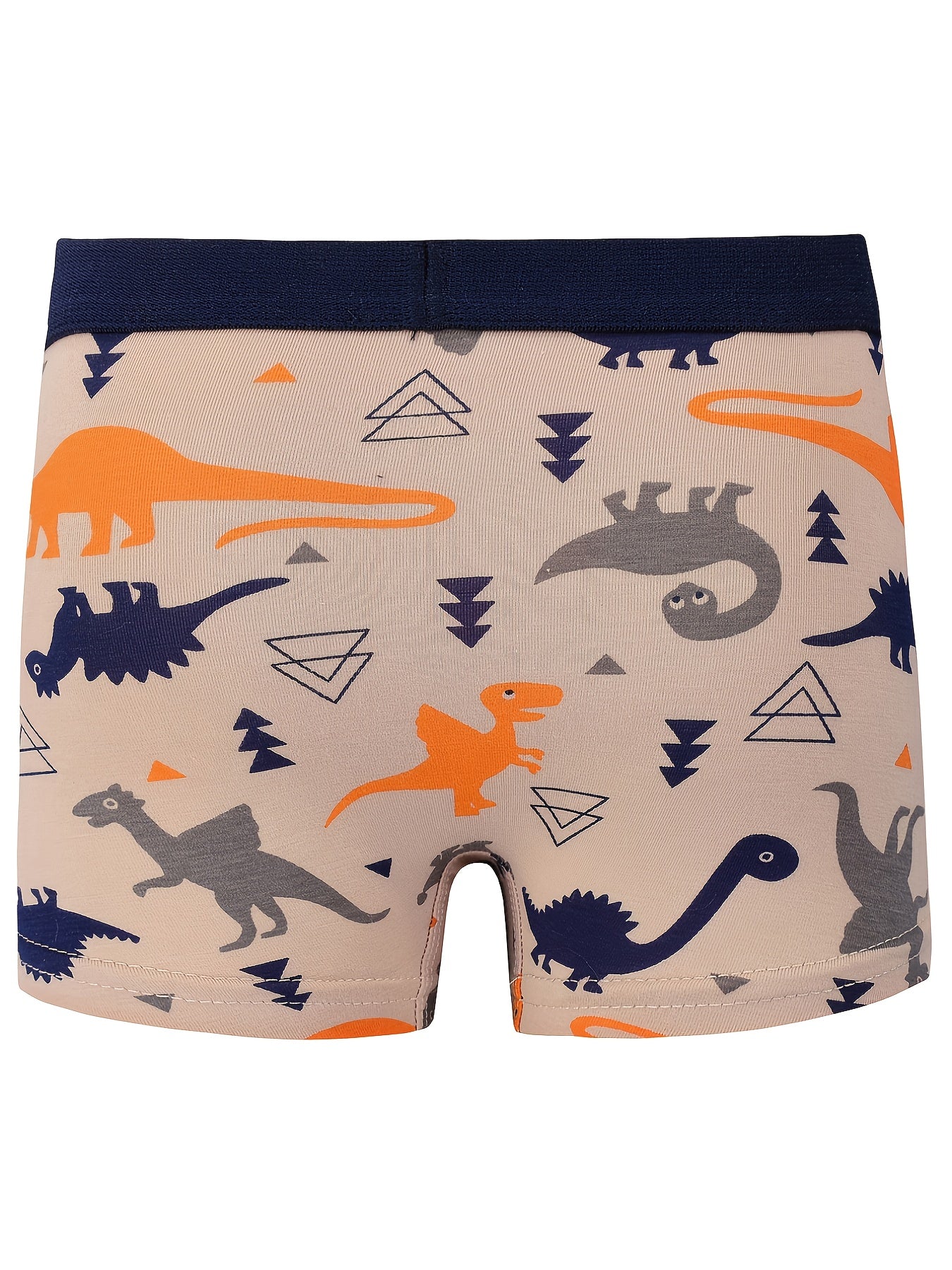 5pcs Toddler Boys Cotton Boxer Briefs Dinosaur Car Underwear