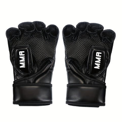 Adult Half Finger MMA Gloves for Combat Training and Sanda Fighting