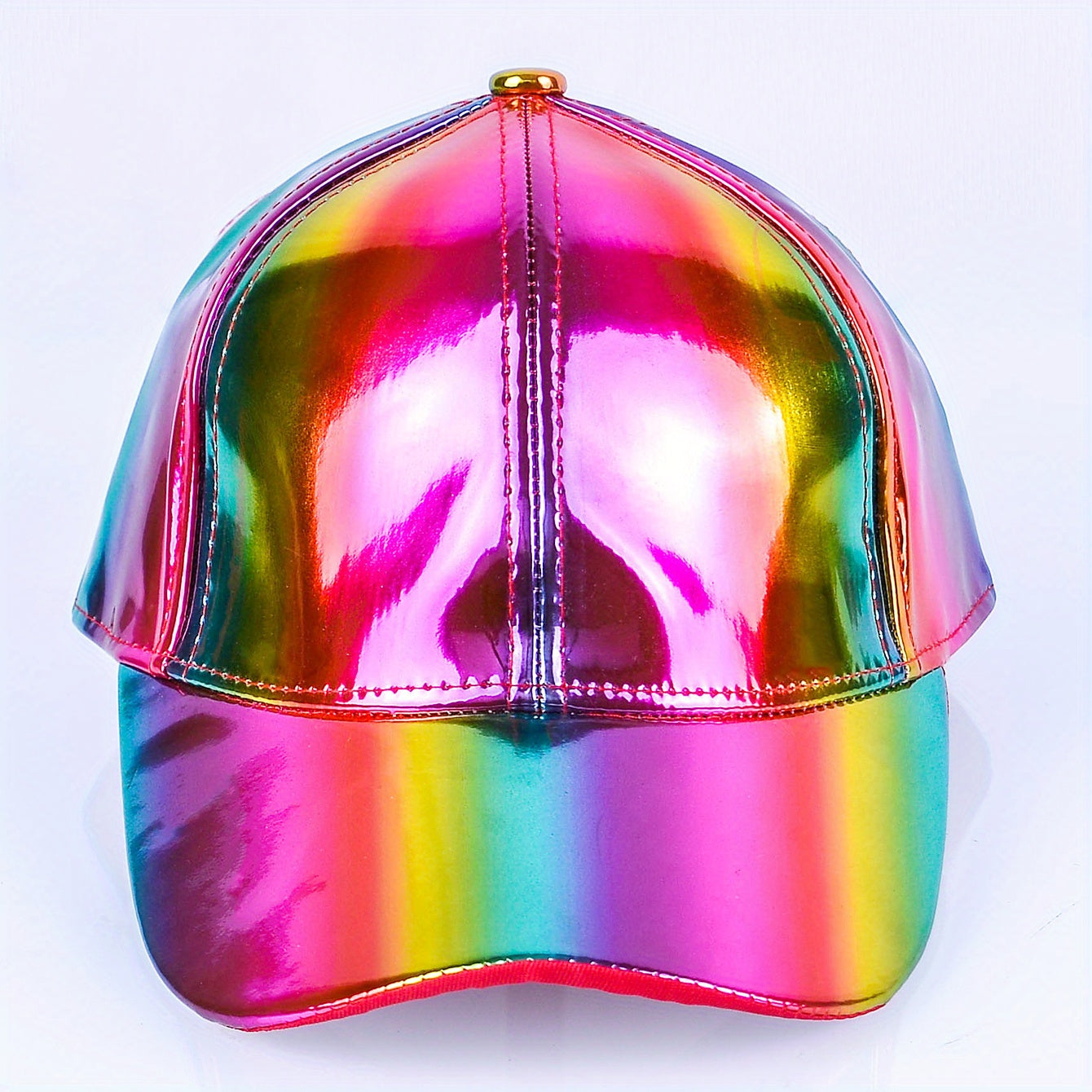 Laser Rainbow Baseball Cap Hip Hop Sun Hat - LGBT Pride