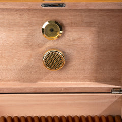 Cigar Humidifier Golde Tone Silvery PVA Material Cigar Box F
