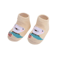 Adorable Animal Print Newborn Socks 0-24 Months Baby Boys