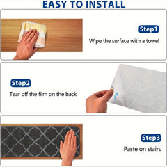 7pcs Stair Treads Non Slip Carpet Tape Set Self Adhesive Indoor Stair Runner Rug
