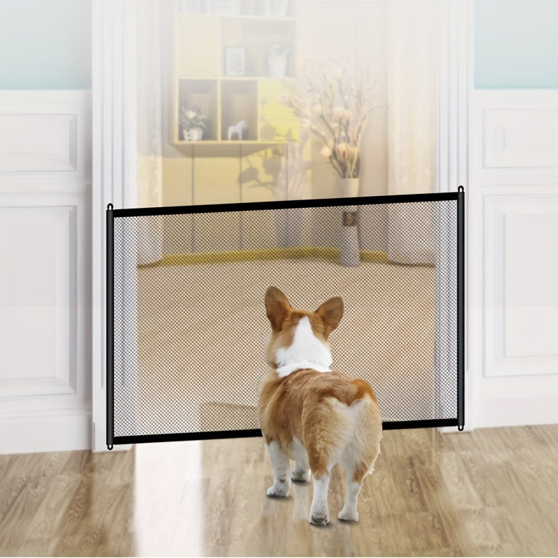 Pet Isolation Mesh Folding Safety Rail For Cats & Dogs