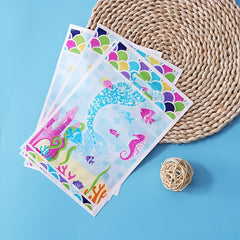 10pcs Mermaid Party Favor Bags for Holiday Decorations & Supplies