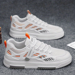 Men's Lace-up Mesh Sneakers with Good Grip
