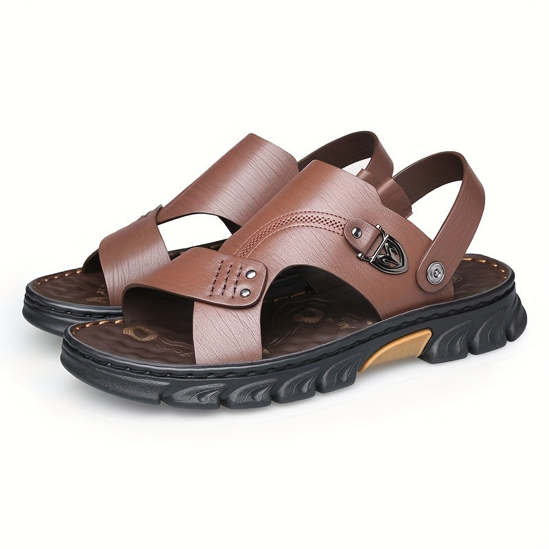 Men's Dual Purpose Sandals Casual Non Slip Shoes Open Toe Outdoor Beach