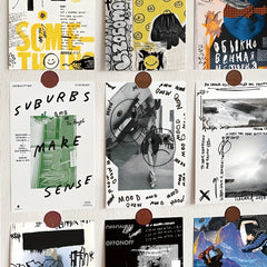 10pcs Graffiti Postcard DIY Wall Decoration Card