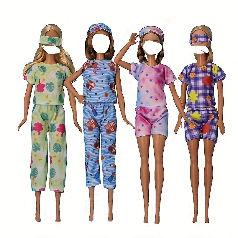 6 Pcs DIY Pajamas for Bdj Dolls, Birthday & Christmas Gift for Girls
