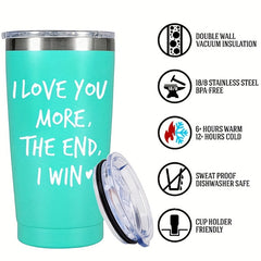 20 oz Mug I Love You More The End I Win Funny Anniversary Christmas Gift
