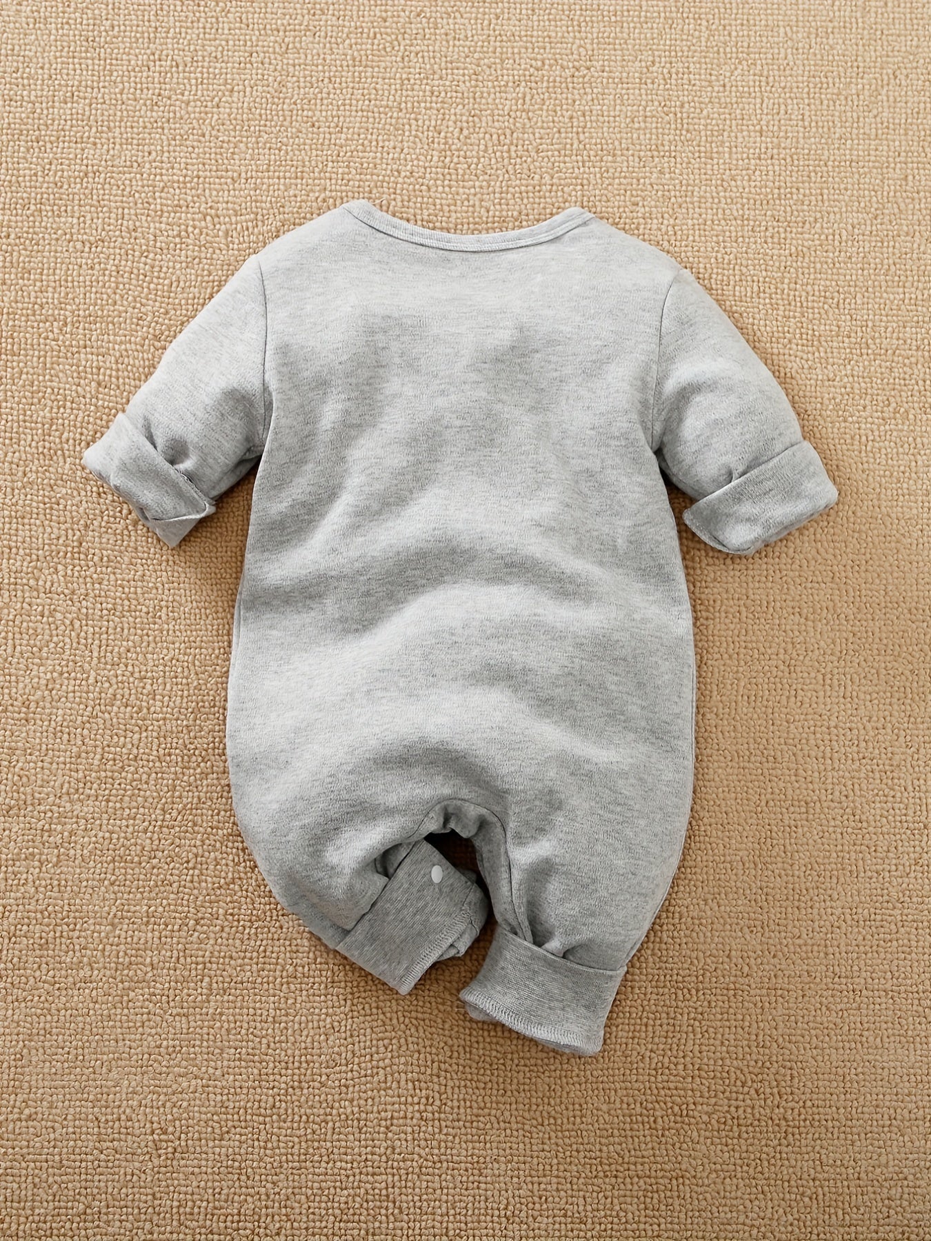 Baby Boys Rabbit Graphic Long Sleeves Romper for Spring/Autumn