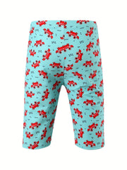 Crab Pattern Quick Dry Swim Trunk Men's Pants Swimwear