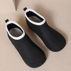 Waterproof Non slip Comfy Rain Boots Lightweight Rubber Ankle Boots