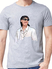Men's Lightweight Graphic Tee for Summer Outdoor Activities