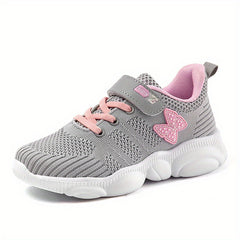 Girls Butterfly Mesh Platform Shoes