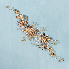 Wedding Head Flower Hair Clip Crystal Wedding Headdress