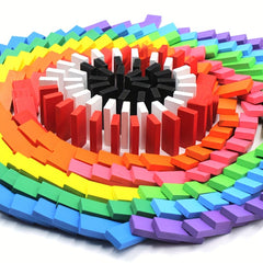 240pcs Wooden Dominoes Set Educational Brain Teaser Puzzle Focus & Patience