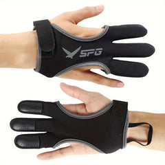 1pc Archery Glove Finger Guard Padded Protector For Recurve Compound Bow