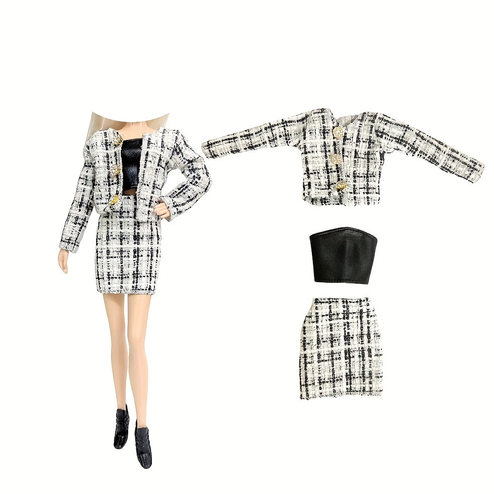 Office Ladies Costume Party Outfit for 1/6 Dolls