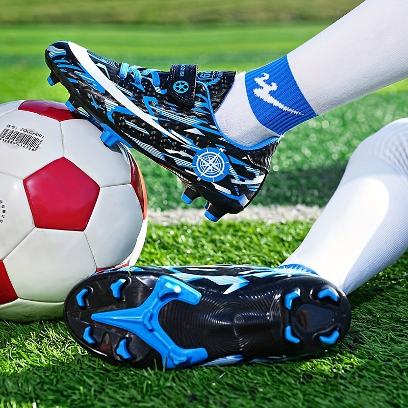 Kids Football Cleats Lightweight Comfortable Sport Shoes for Boys Girls
