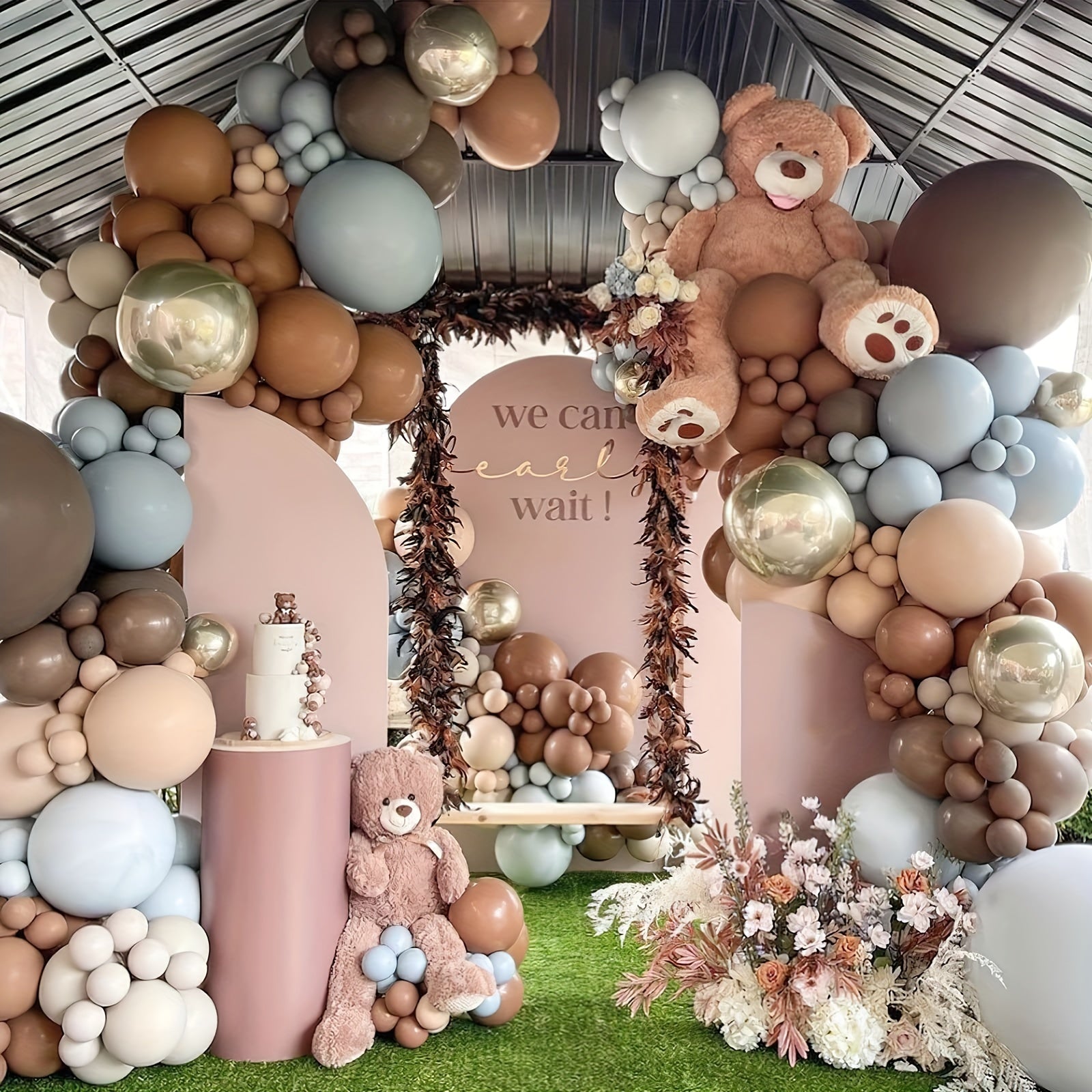 50pcs Coffee Brown Balloons 30-48 cm Dark Boho Brown Balloons