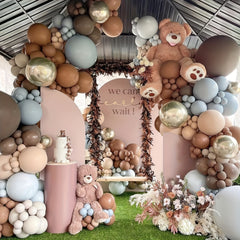 50pcs Coffee Brown Balloons 30-48 cm Dark Boho Brown Balloons
