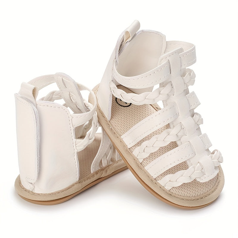 Baby Girl Breathable Open Toe Sandals Lightweight Anti-Slip Comfortable